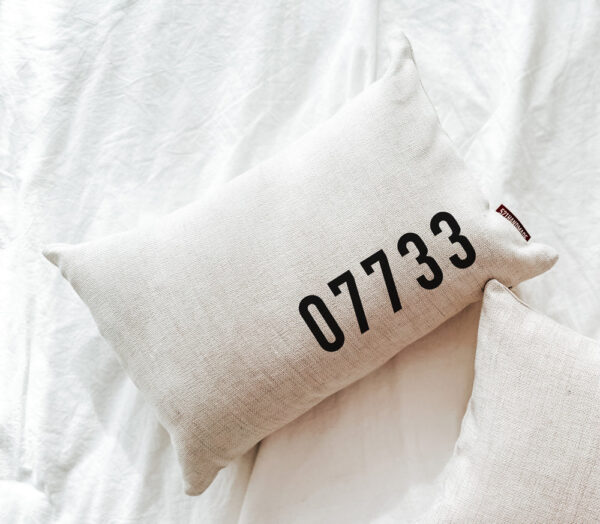 Product image of Corner Print Zip Code Pillow