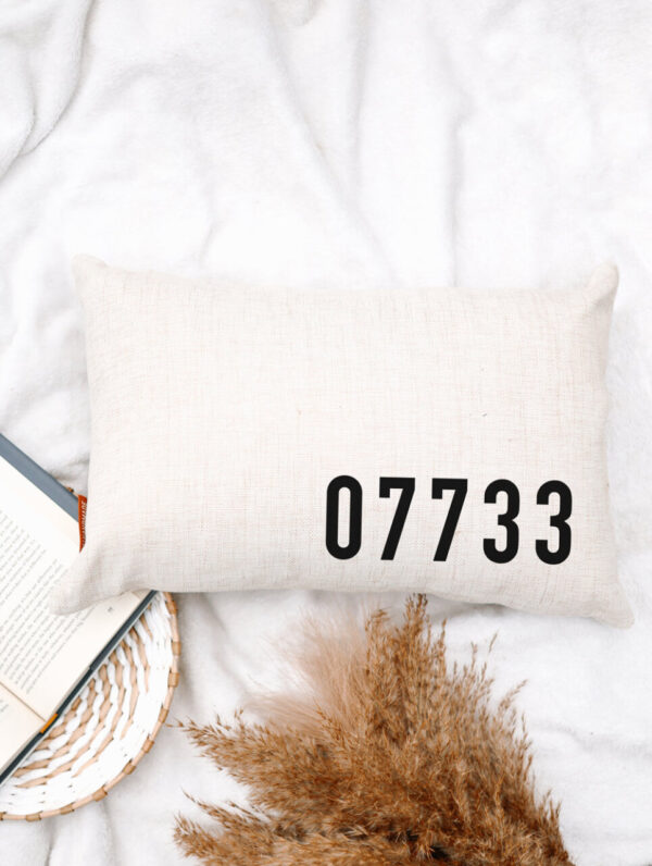 Product image of Corner Print Zip Code Pillow