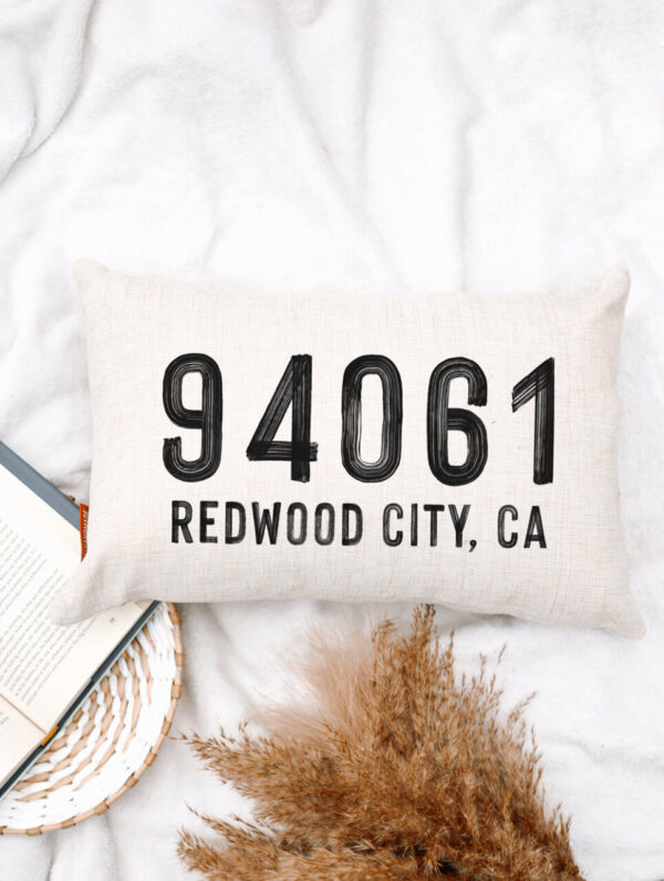 Product image of Painted Look Zip Code Pillow