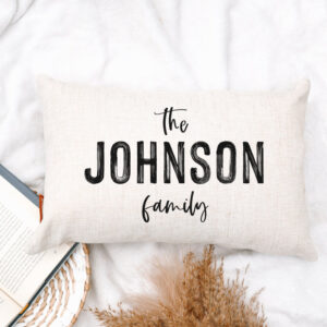 Product image of Custom Family Name Pillow