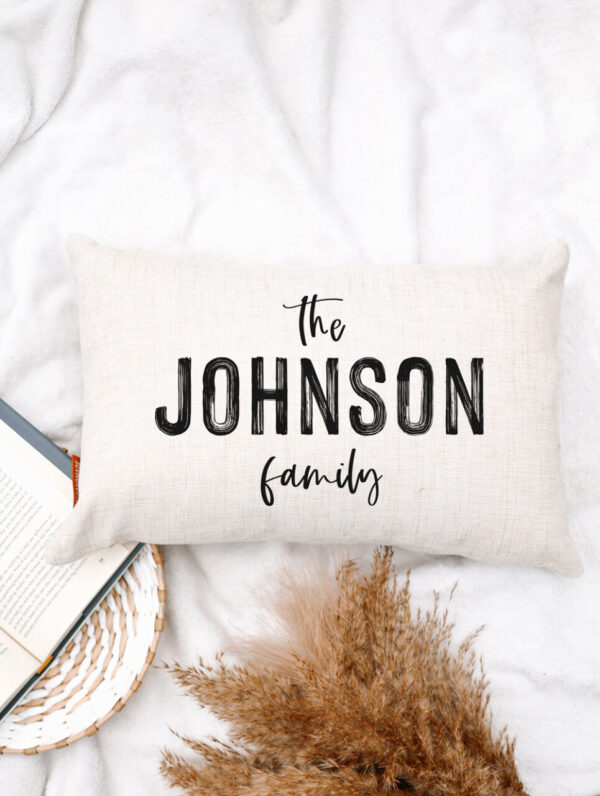 Product image of Custom Family Name Pillow