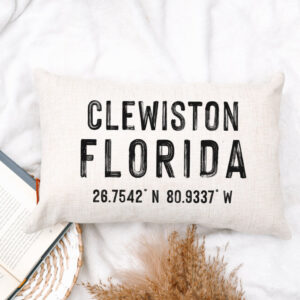 Product image of Personalized Location Zip Code Pillow