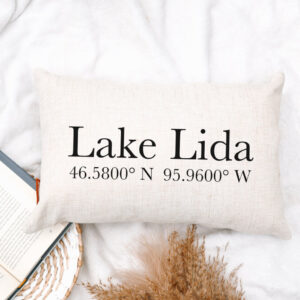 Product image of Zip Code Pillow – Custom Location