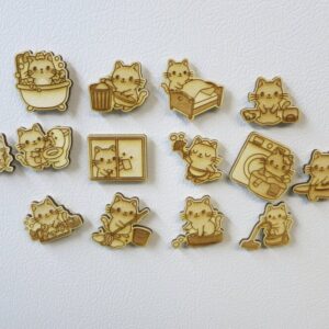 Product image of Cute Cleaning Cat Magnets