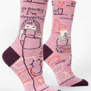 Product image of GO AWAY I’M INTROVERTING W-CREW SOCKS