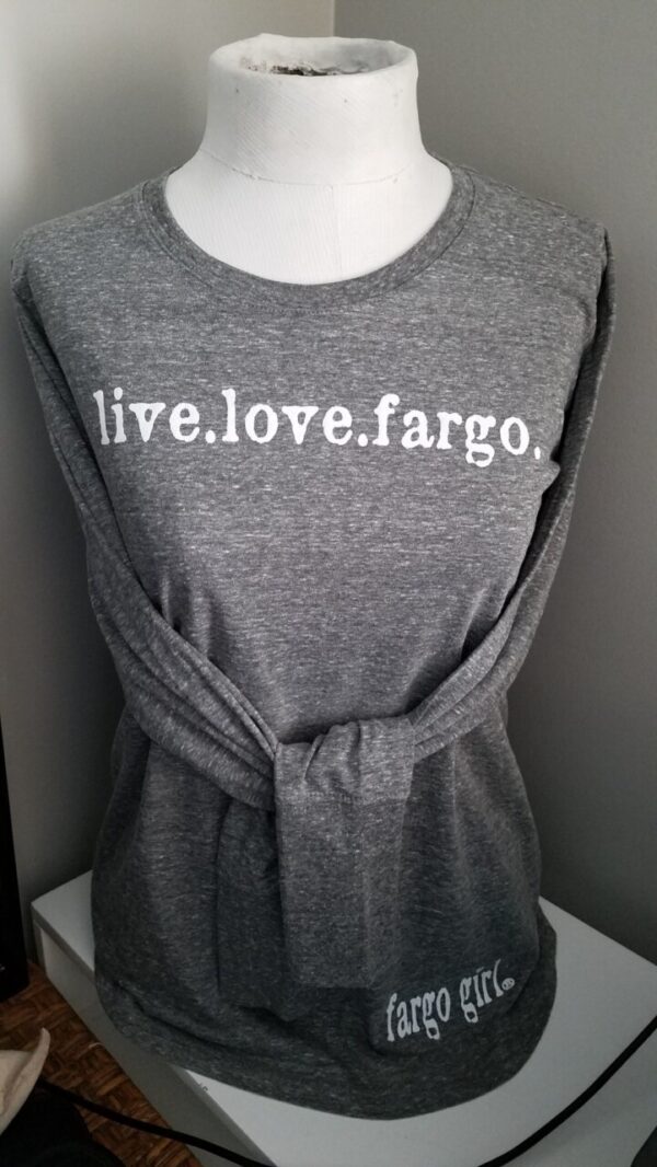 Shop North Dakota Fargo Girl®- Long Sleeve Tee/Live. Love. Fargo.