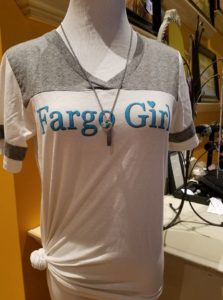 Shop North Dakota Fargo Girl® Ball Style Tee