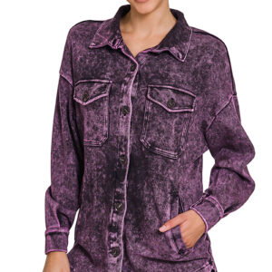 Product image of SOFT MINERAL WASHED SHACKET