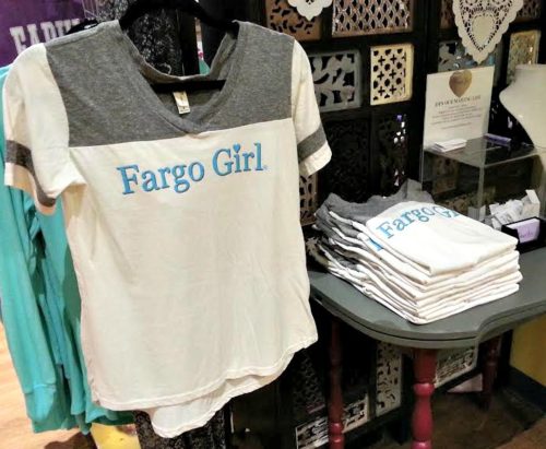 Shop North Dakota Fargo Girl® Ball Style Tee
