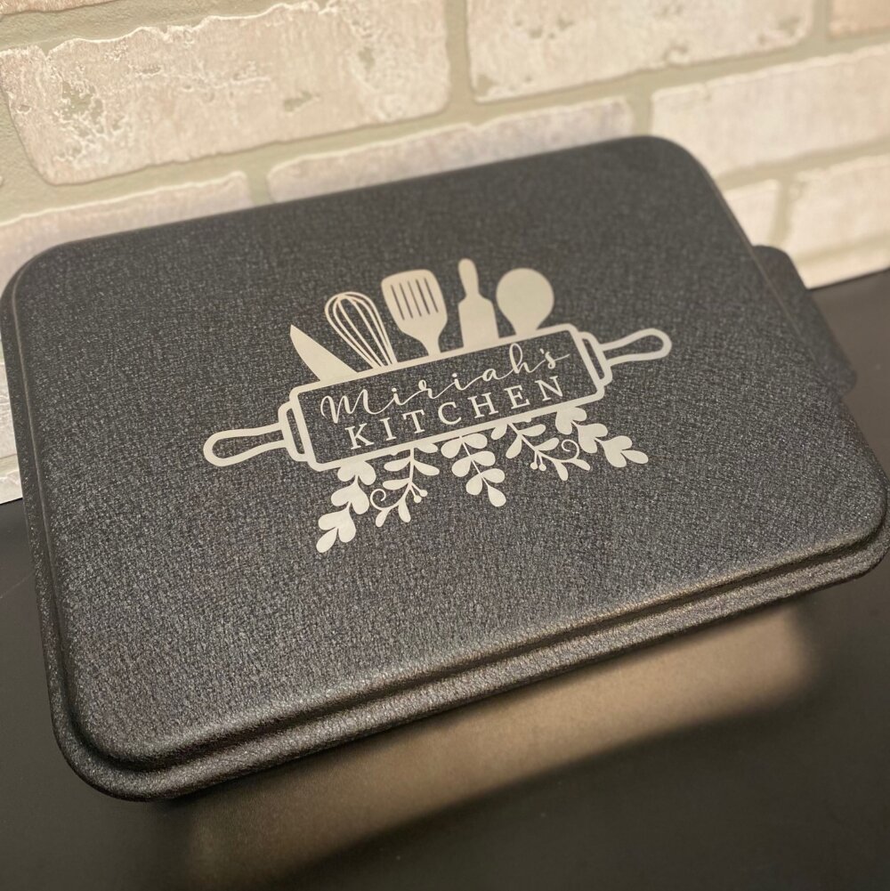 Custom Engraved Cake Pan, Personalized Metal Cake Pan