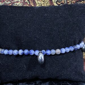 Product image of Sodalite Healing Bracelet with Heart Charms