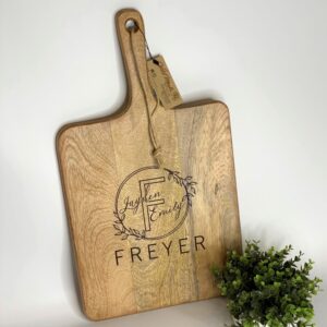 Shop North Dakota Custom Engraved Mango Wood Board