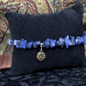 Shop North Dakota Lapis Lazuli Healing Bracelet with Round Charm