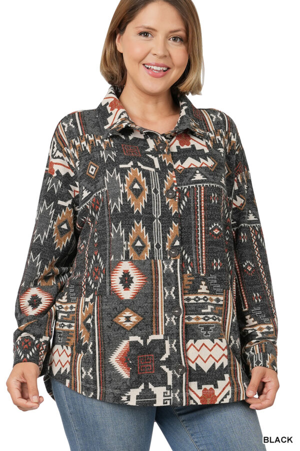 Product image of Aztec Print Shacket
