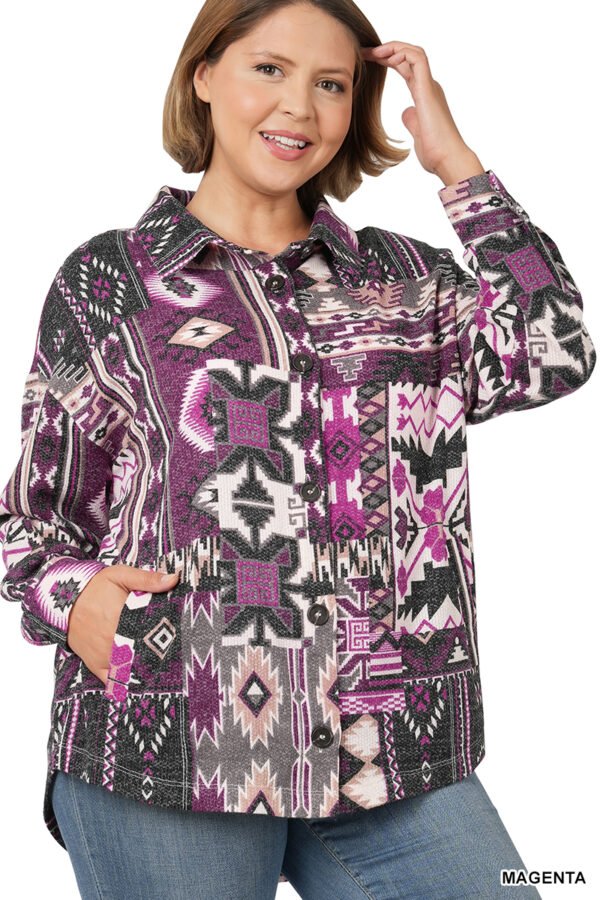 Product image of Aztec Print Shacket