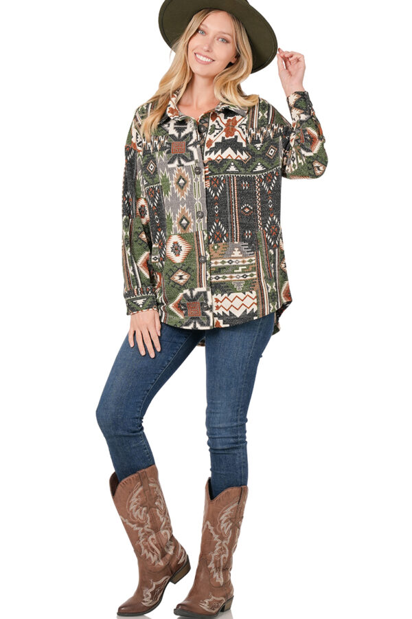 Product image of Aztec Print Shacket