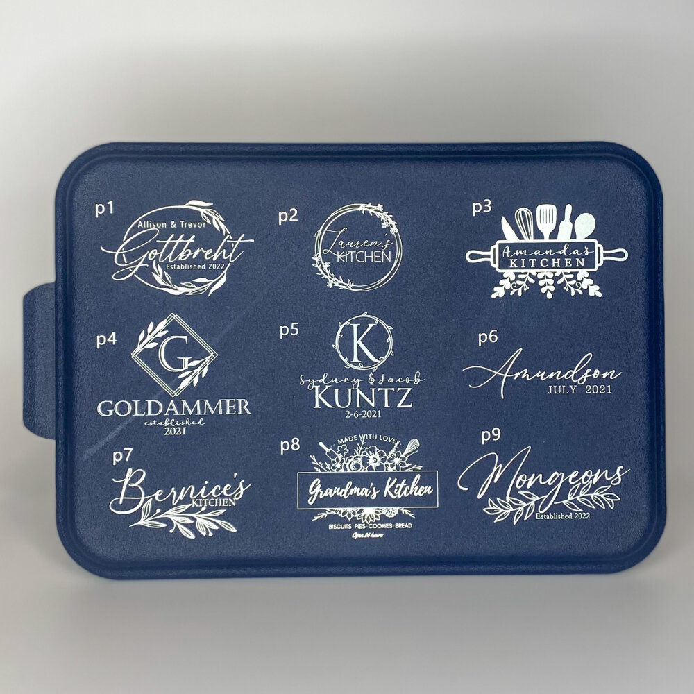 Reviews: Personalized Cake Pan - Turquoise Laser Engraved Lid