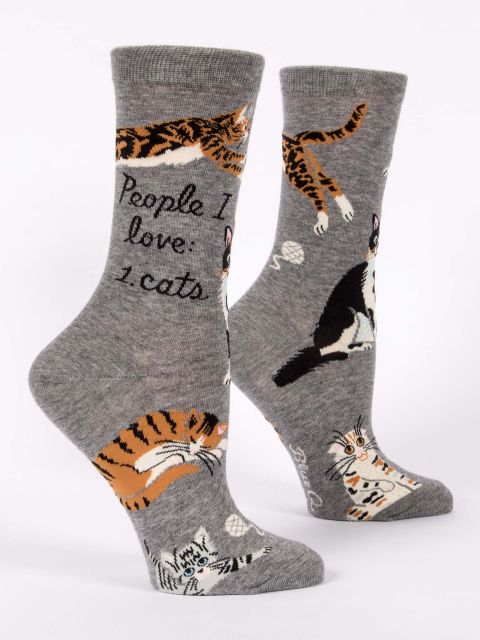 Product image of PEOPLE I LOVE: CATS Women’s-CREW SOCKS