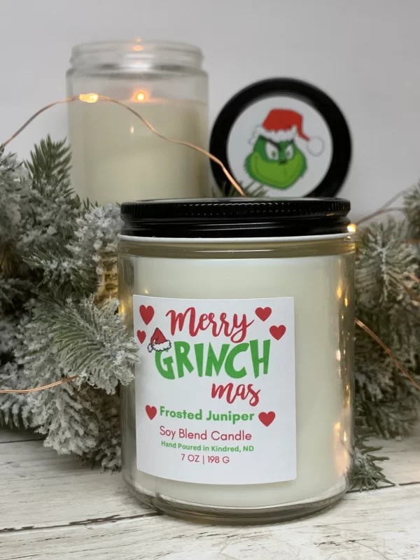 Shop North Dakota Merry Grinchmas Frosted Juniper Candle