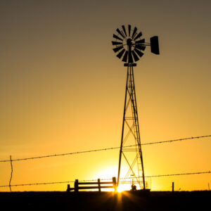 Product image of Windmill Sunset North Dakota, Magnet