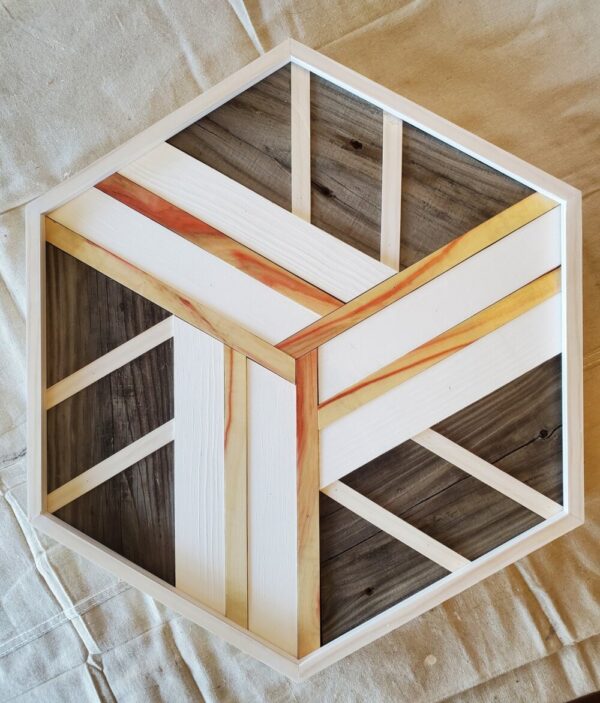 Product image of Mosaic Boxelder Hexagon Wall Art