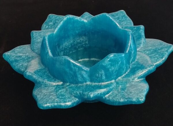 Product image of Blue lotus flower tea light holder