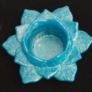 Product image of Blue lotus flower tea light holder