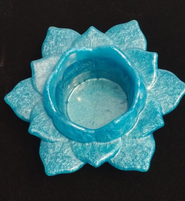 Product image of Blue lotus flower tea light holder