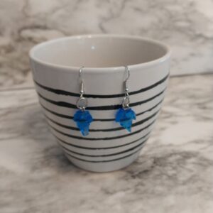 Shop North Dakota Blue leaf earrings