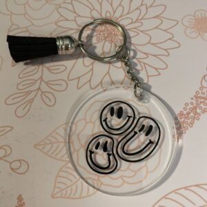 Product image of Melting Smiley Face Keychain