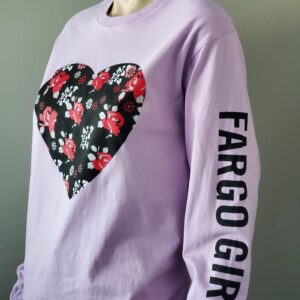 Product image of Fargo Girl® Floral Heart Long Sleeve Tee