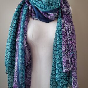 Product image of Multi colored printed sheer scarf