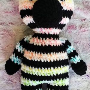 Product image of Crochet rainbow zebra