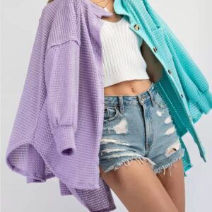 Product image of Textured Waffle Knit Top