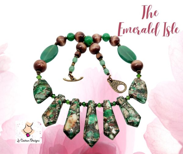 Product image of Green Impression Jasper Mosiac Necklace