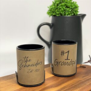 Product image of Personalized Leatherette Dice Cup Set