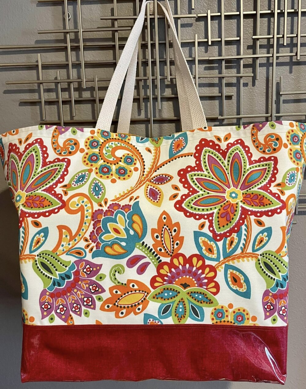 Oversized Tote Multi Color Floral - Shop North Dakota