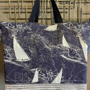 Product image of “Sailboats on the Sea” Oversized Tote
