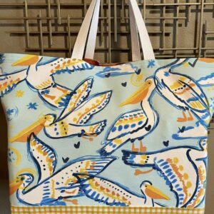 Product image of ” Perky Pelicans” Oversized Tote