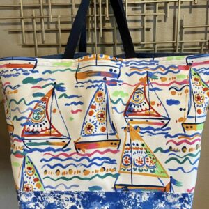 Product image of Oversized Tote Sailboats