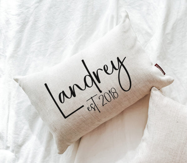Product image of Modern Last Name Pillow