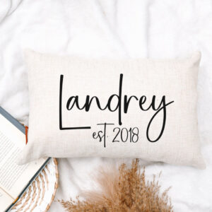 Product image of Modern Last Name Pillow