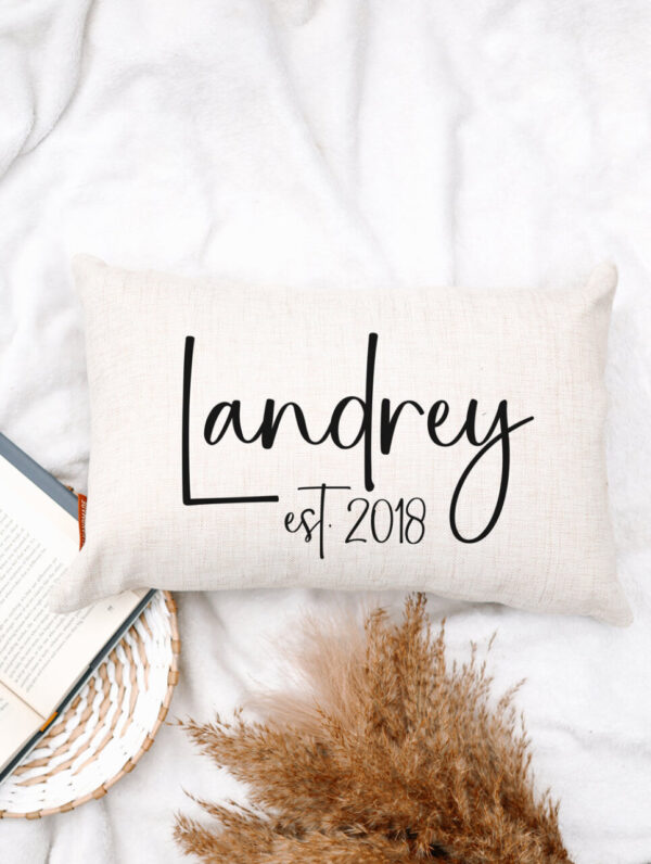 Product image of Modern Last Name Pillow