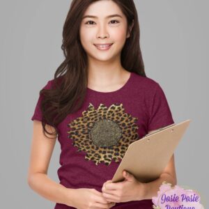 Product image of Leopard Print Sunflower T-shirt