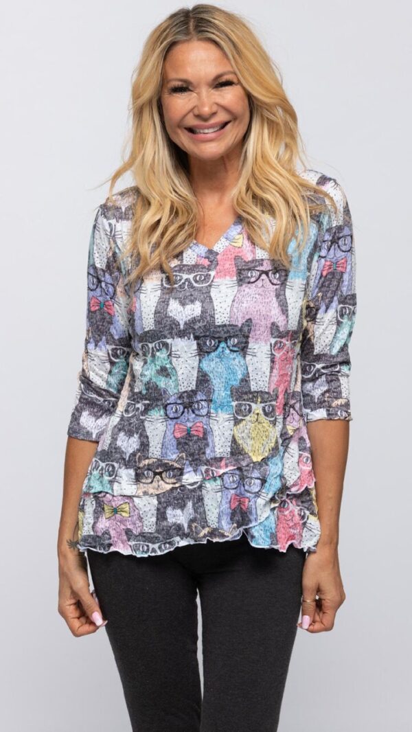 Product image of Cats with Glasses Top