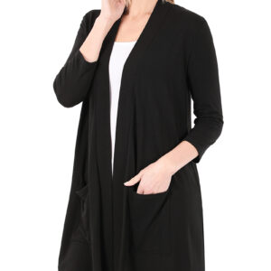 Product image of Black Slouchy Pocket Cardigan