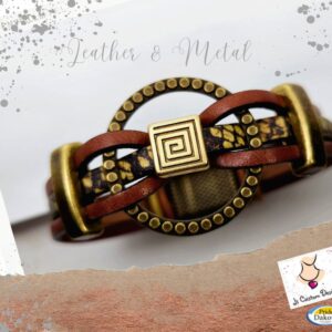 Product image of Leather Bracelet with Metal Ring
