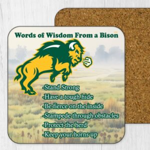 Product image of Bison Words of Wisdom Coaster