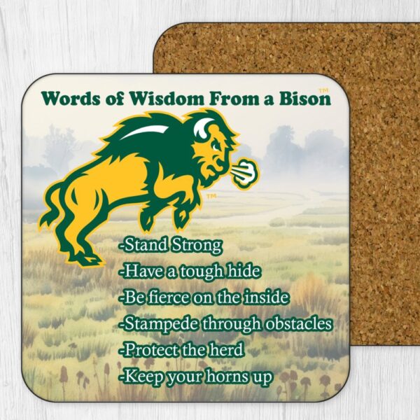 Product image of Bison Words of Wisdom Coaster