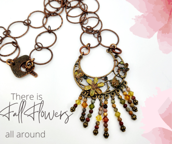 Product image of Fall Flowers Focal Necklace